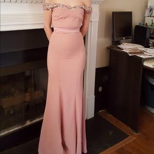 sequin petite maxi dress